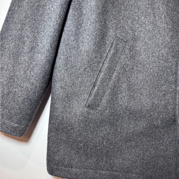 J CREW Men’s Wool Winter Pea Coat HEATHERED GRAY / LARGE - Picture 3 of 13